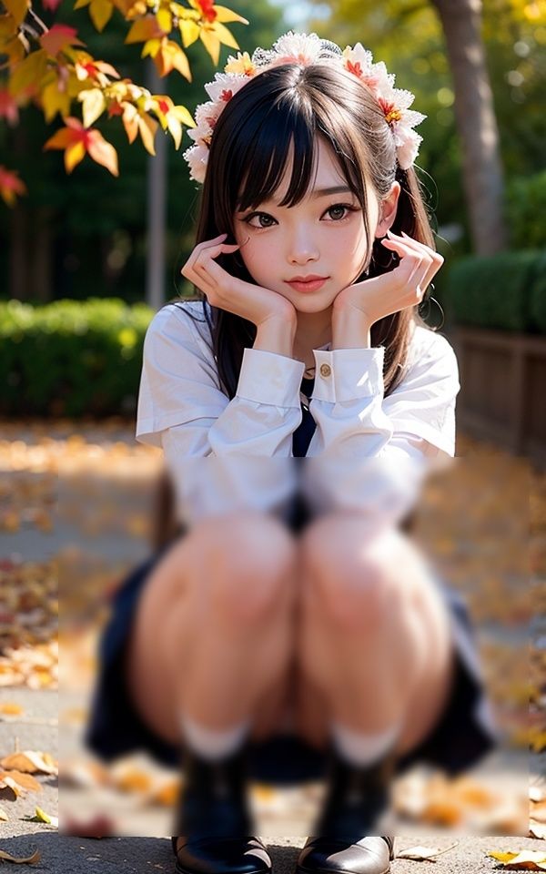 サンプル画像1:紅葉狩りパンチラ集(スタジオフェチ) [d_309971]