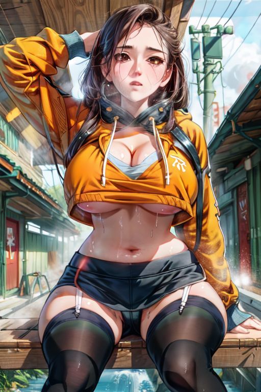 サンプル画像1:爆乳AI下乳1(AI出版) [d_309975]