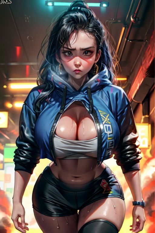 サンプル画像2:爆乳AI下乳1(AI出版) [d_309975]