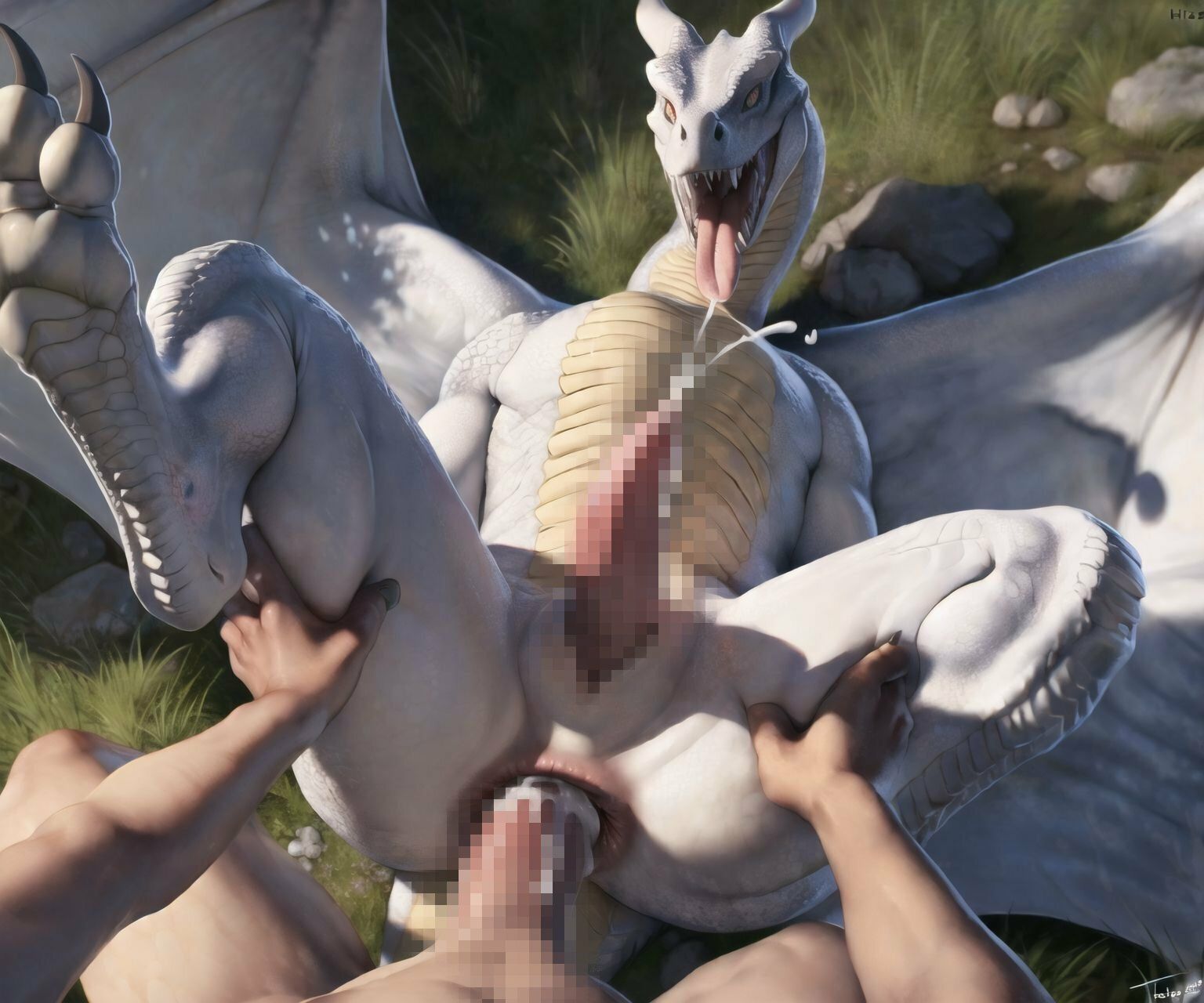 サンプル画像2:オスドラゴンのアナル交尾集(luffy-kemono) [d_309993]