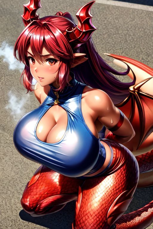 サンプル画像1:爆乳AIドラゴン娘1(AI出版) [d_310000]