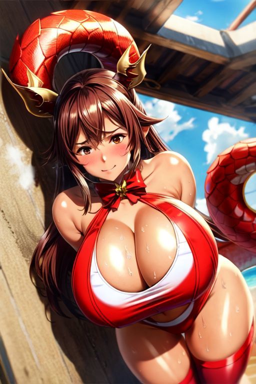 サンプル画像2:爆乳AIドラゴン娘1(AI出版) [d_310000]