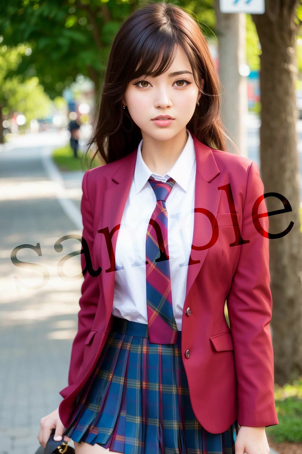 サンプル画像1:可愛いあの子の制服の下は…？(綺麗なお姉さんが好き！) [d_310004]