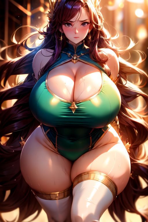 サンプル画像2:爆乳AI光衣装1(AI出版) [d_310006]