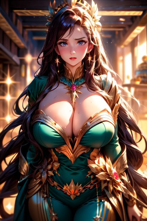 サンプル画像4:爆乳AI光衣装1(AI出版) [d_310006]