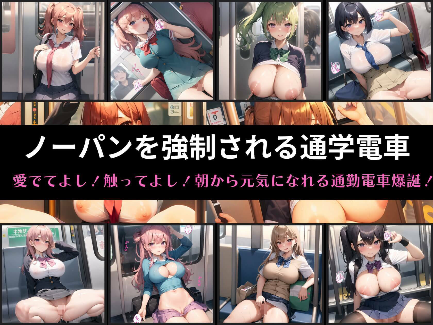サンプル画像1:ノーパン痴○公認電車4〜朝から元気になれる通勤電車〜【美麗大ボリューム480枚収録！！】(虚構クラブ) [d_310012]