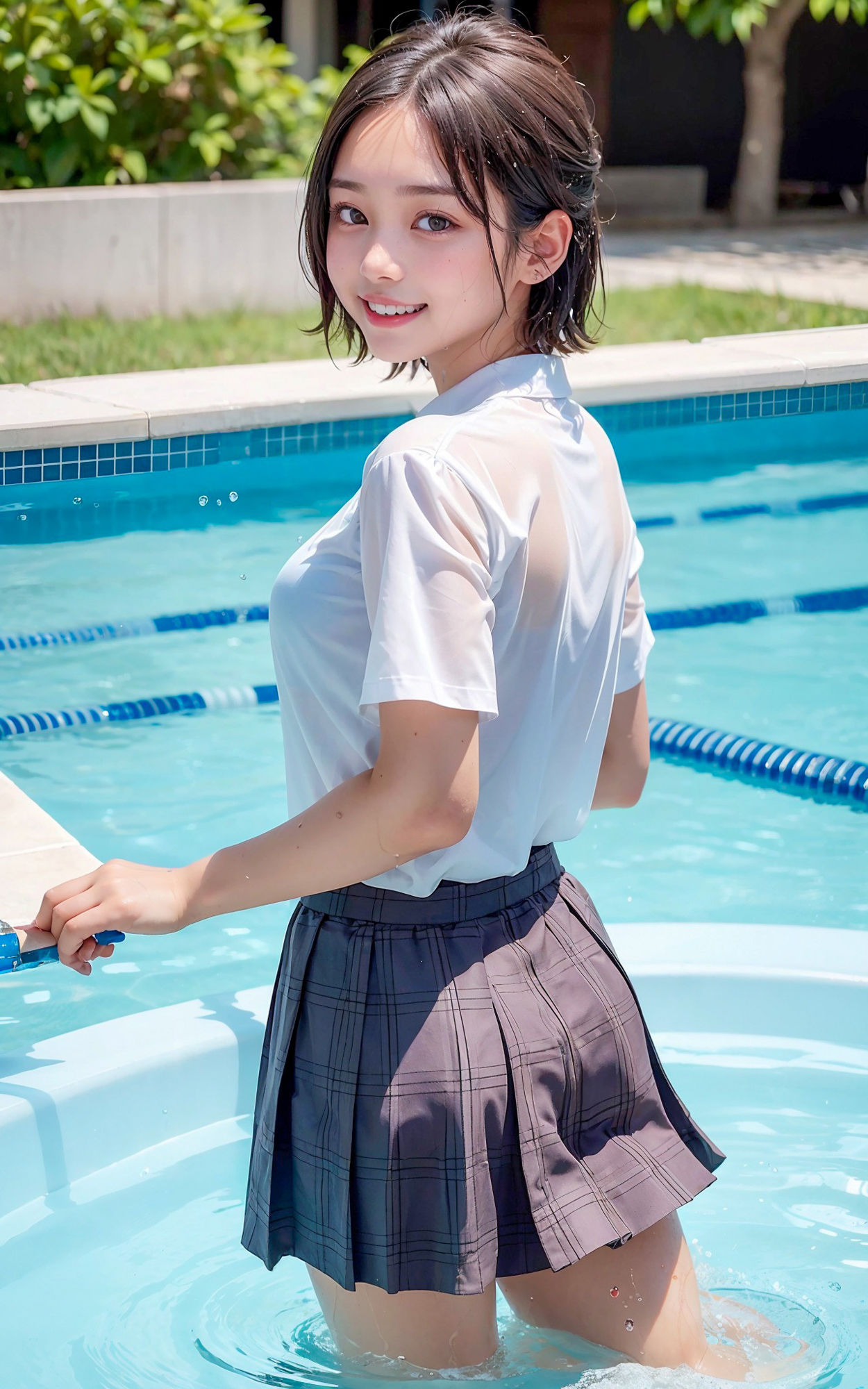 サンプル画像2:【JK】夏の秘密のひととき(AI_TODA書店) [d_310035]