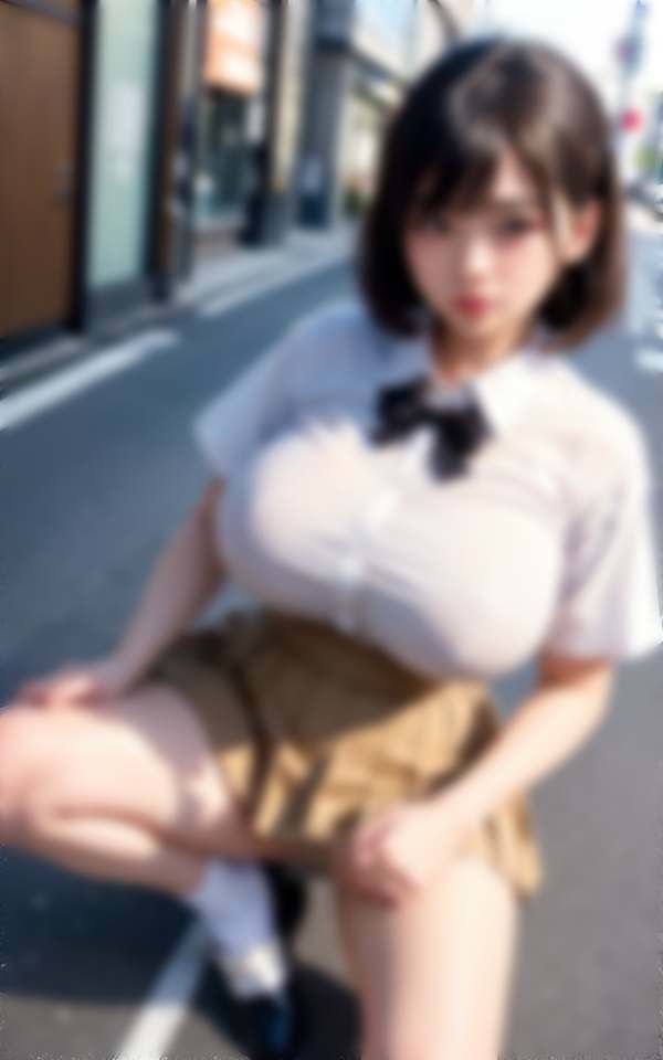 サンプル画像3:ノーブラ爆乳ぽっちゃり美女と街中デート(グラビア館) [d_310170]