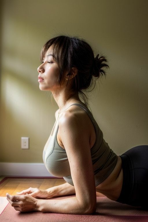 サンプル画像3:30代以上限定のヨガ教室に申し込んだら、生徒さんたちの色気が凄かった。(ムネキュンAI妄想) [d_310189]