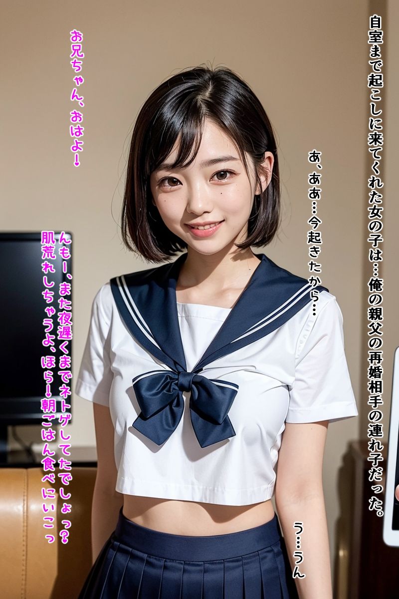 サンプル画像1:義理妹はキモ兄に溺愛(AIゴイス) [d_310230]