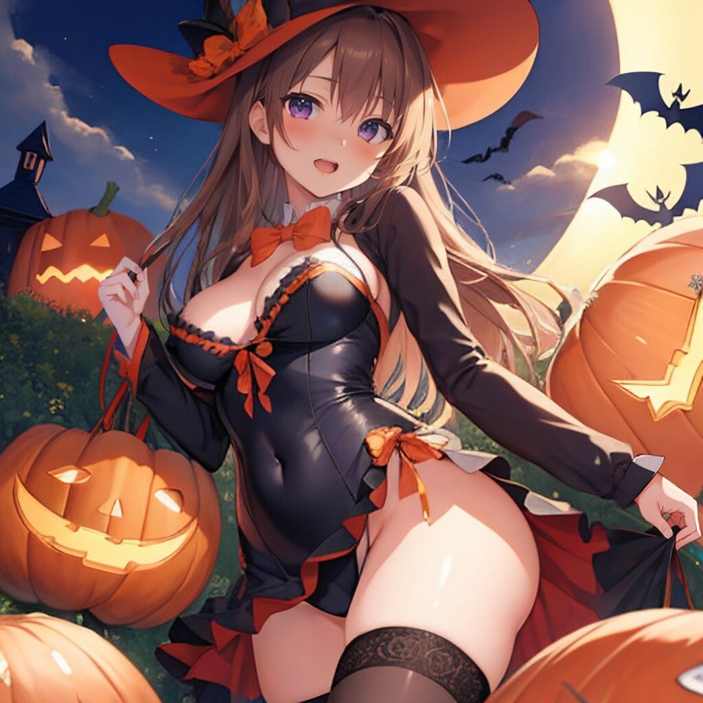 サンプル画像2:ハロウィン風美少女さん(ほげふが) [d_310277]