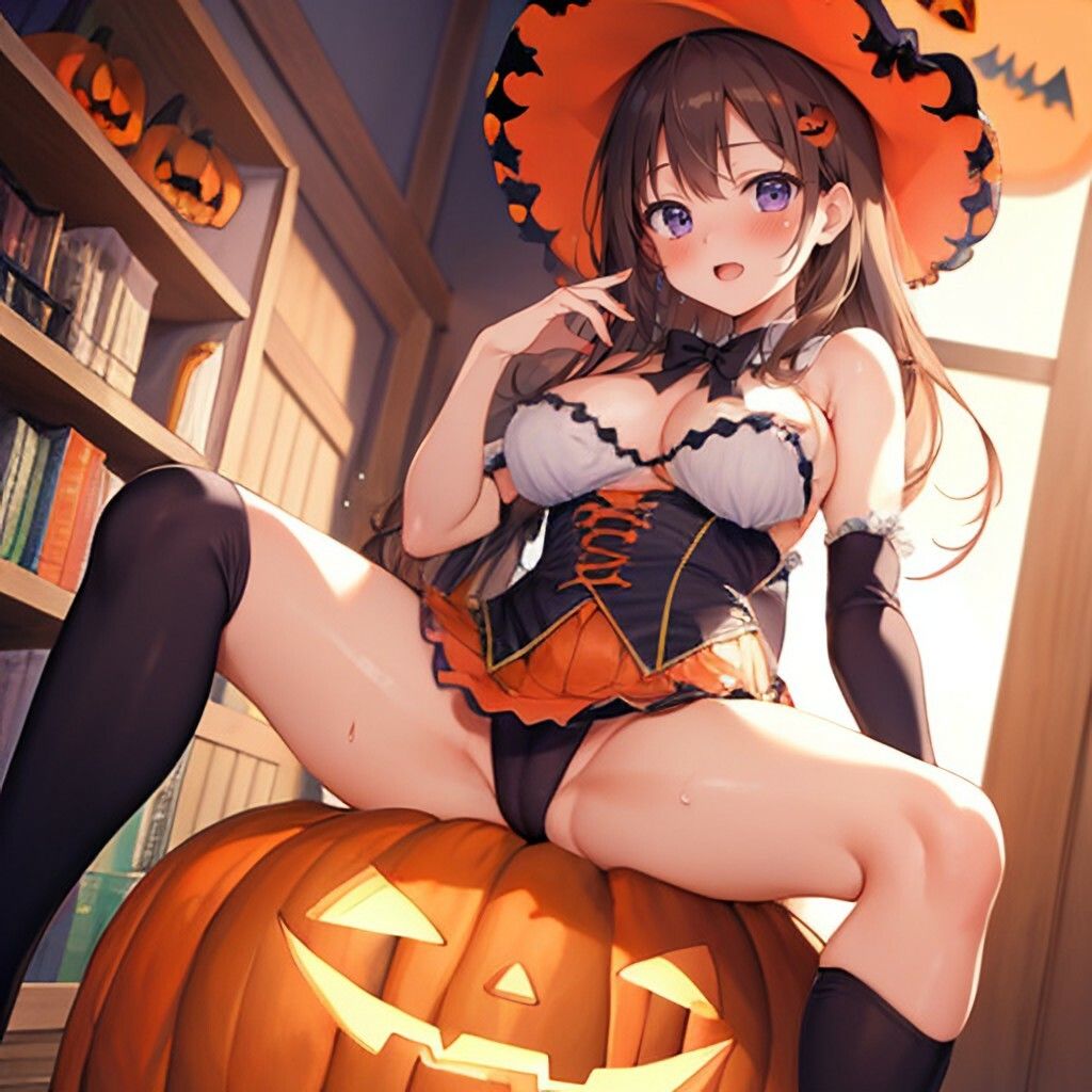 サンプル画像3:ハロウィン風美少女さん(ほげふが) [d_310277]
