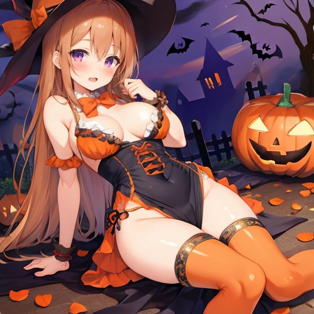 サンプル画像4:ハロウィン風美少女さん(ほげふが) [d_310277]