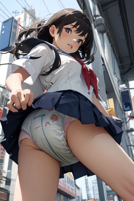 サンプル画像2:おむつAIイラスト10月分(金色狐) [d_310321]