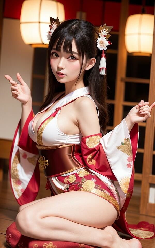 サンプル画像2:神聖な場所で巫女とやり放題 ボンキュッボンの神ボディー(＋Be) [d_310327]