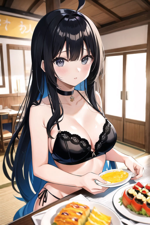 虹かけ誌 ガールズ＆パンツァー イラスト集3 五十鈴華 食事中のサンプル画像 6