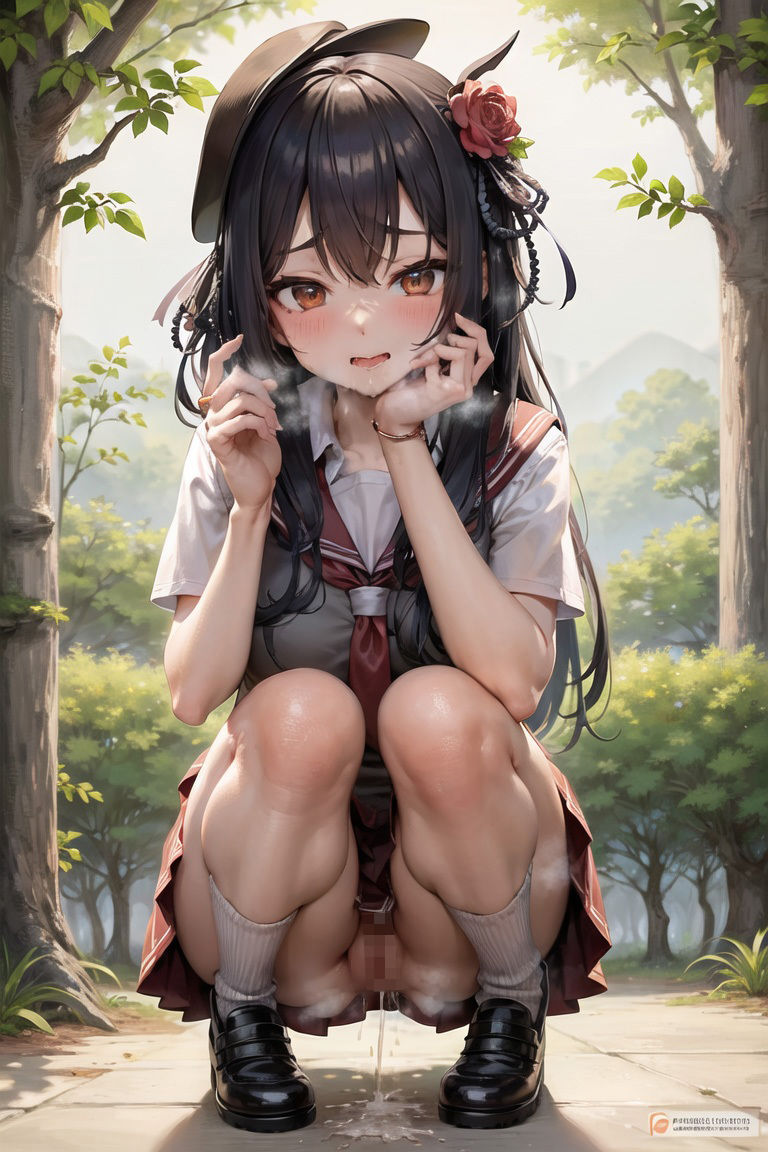 サンプル画像2:屋外で我慢できずにおしっこしているところを見られちゃう女子校生 Vol.1(前田 加奈) [d_310638]