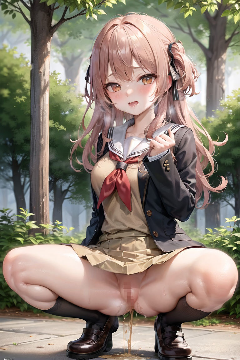 サンプル画像4:屋外で我慢できずにおしっこしているところを見られちゃう女子校生 Vol.1(前田 加奈) [d_310638]