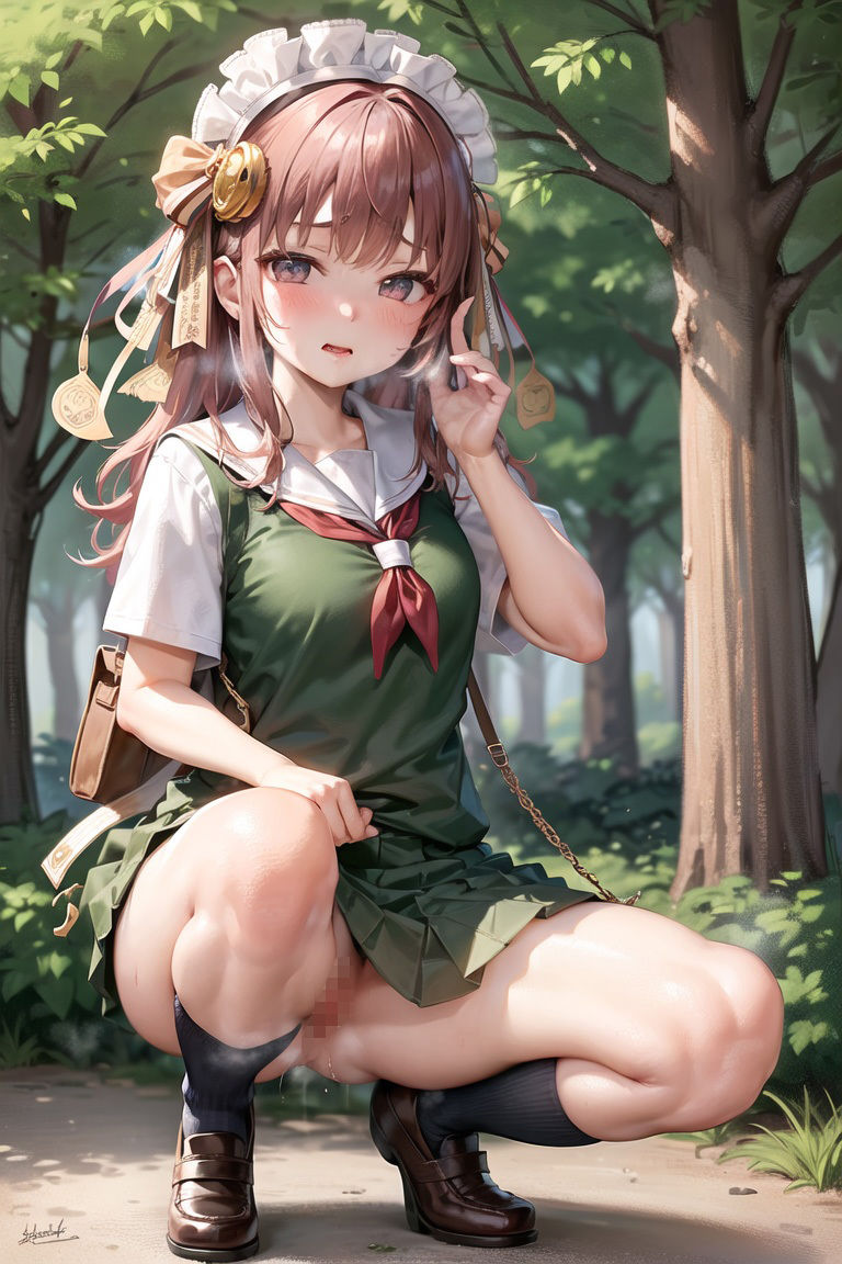 サンプル画像5:屋外で我慢できずにおしっこしているところを見られちゃう女子校生 Vol.1(前田 加奈) [d_310638]