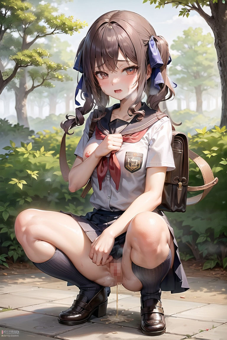 サンプル画像6:屋外で我慢できずにおしっこしているところを見られちゃう女子校生 Vol.1(前田 加奈) [d_310638]