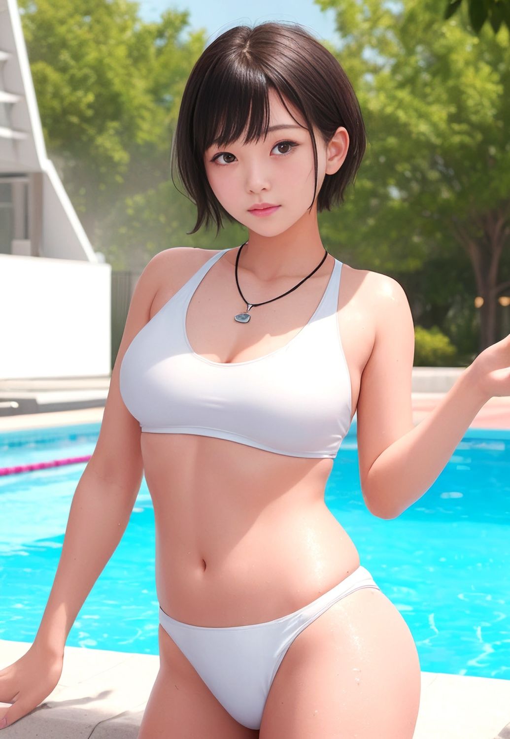 サンプル画像3:ショートカットの彼女(モカノポン) [d_310678]