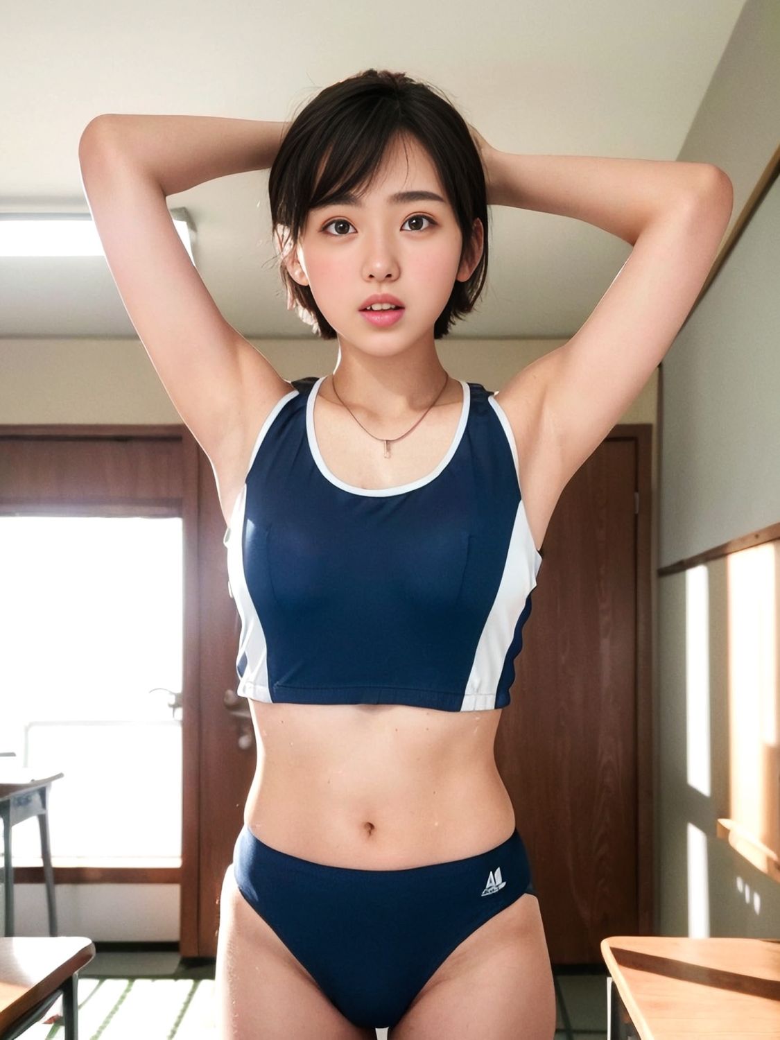 サンプル画像4:ショートカットの彼女(モカノポン) [d_310678]