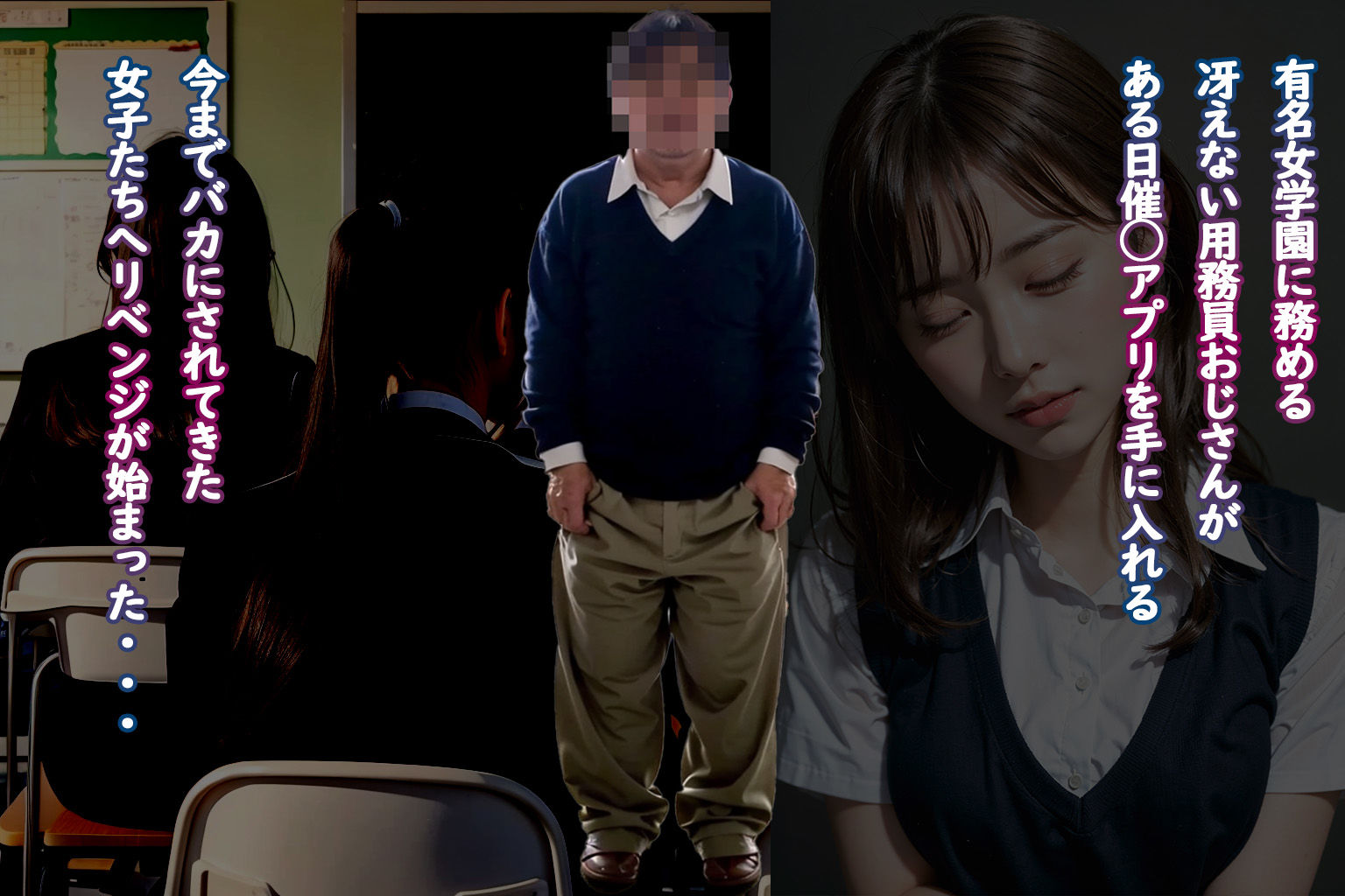 サンプル画像1:催◯リベンジ！学園1番の美人巨乳を強●操作＃3(AIPradise) [d_310680]