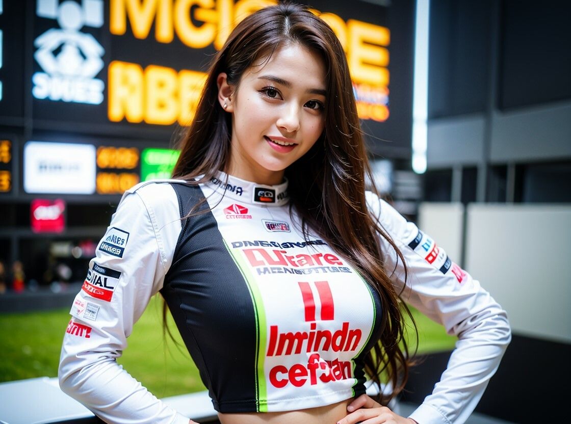 サンプル画像3:レースクイーン巨乳美女【サーキット場の天使たち】(妄想カメラマン) [d_310686]