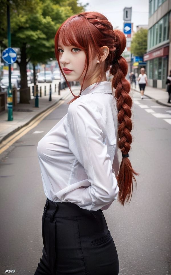 サンプル画像3:マキマ風コスプレ 清楚少女(PornAI) [d_310712]