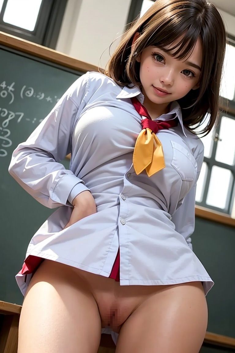 サンプル画像4:学校でクラスの女子が今日もあそこを見せつけてくる(前田 加奈) [d_310786]