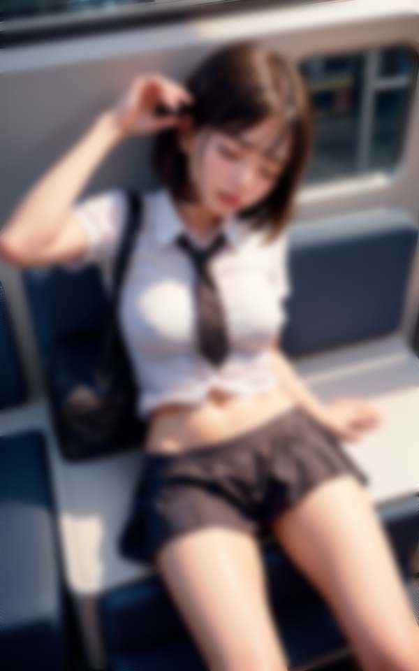 サンプル画像3:電車で寝ちゃった無防備なあの子を…？(愛LABO出版) [d_310790]