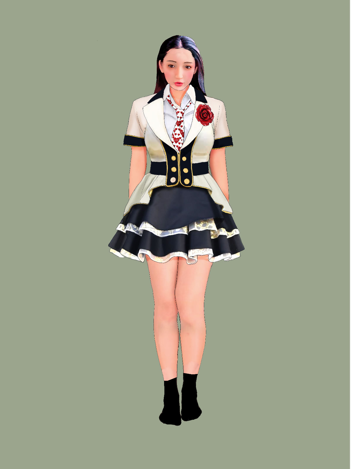 サンプル画像3:下着図鑑風着せ替え絵本『ちはる28歳』5隣のオタクの言いなり編コスプレ潮吹き(Girlboy) [d_310800]