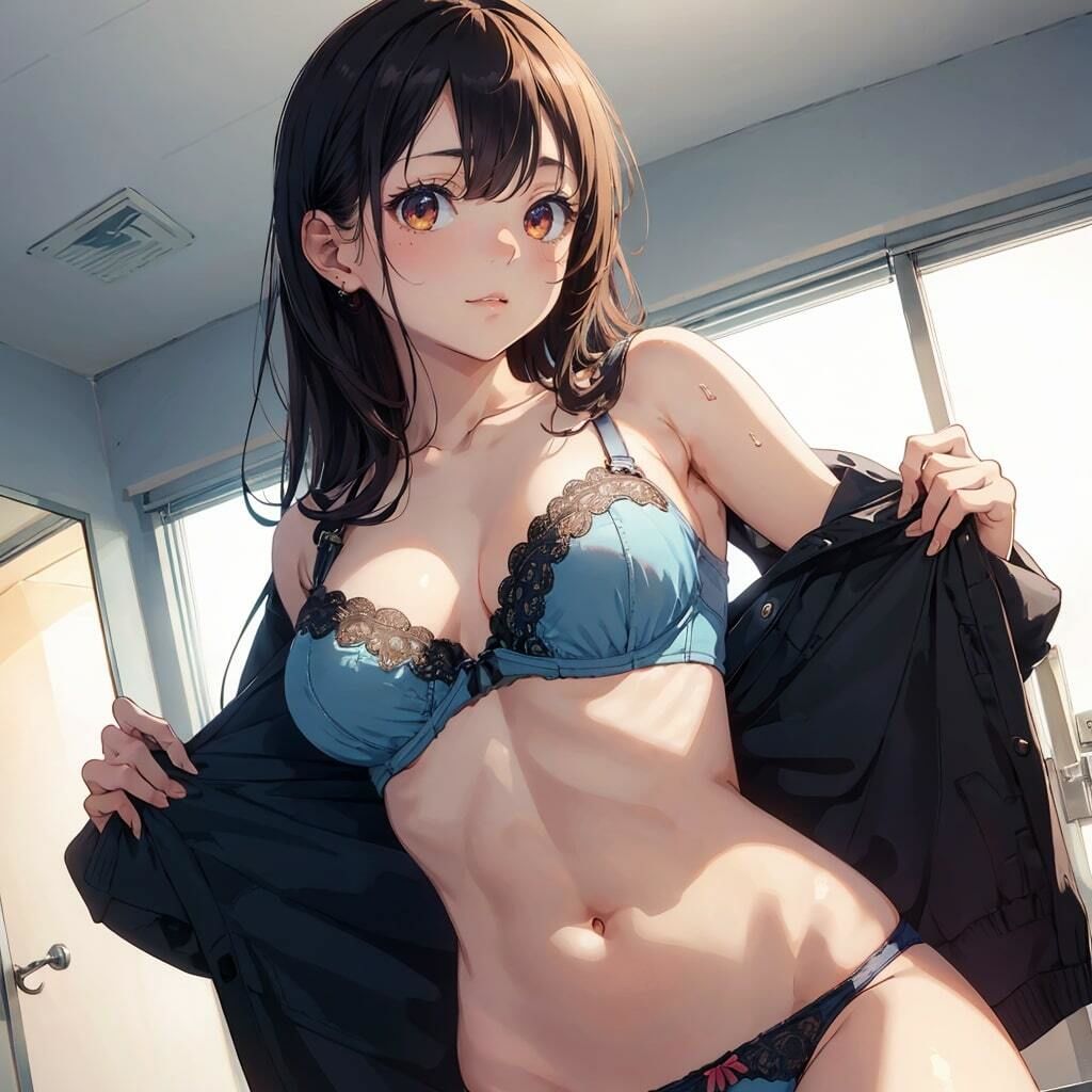 サンプル画像3:着替え中！-私服編-(うさぎ温泉) [d_310900]