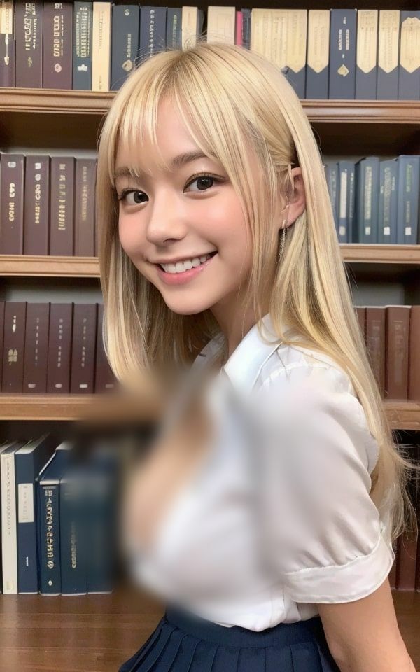 サンプル画像3:スケベなギャルが図書館パイだし(あの子の秘密をみた) [d_310958]