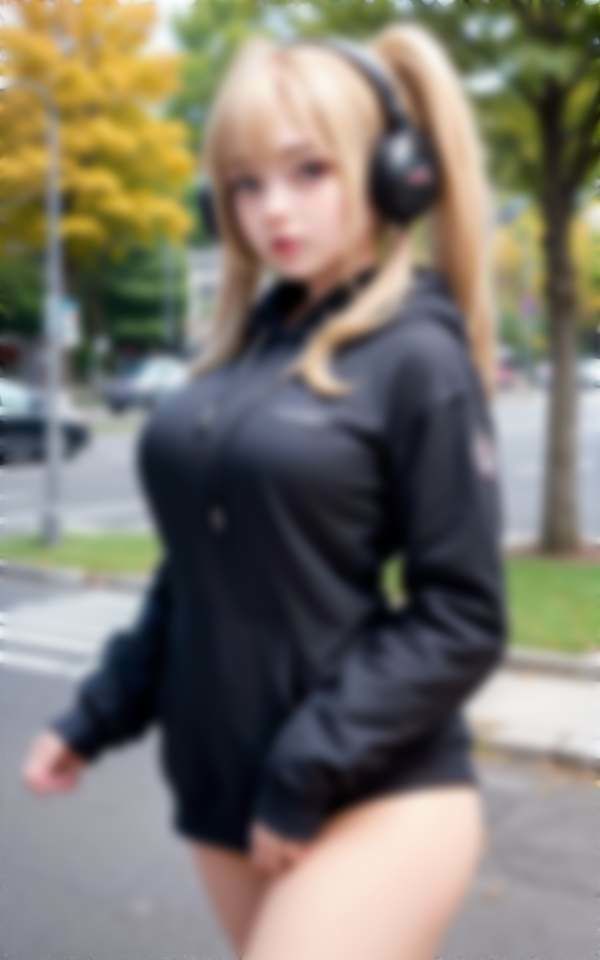 サンプル画像4:僕の彼女がエロ可愛すぎる。ニーハイ・裸パーカー・ノーパン(高画質妄想写真集) [d_310988]