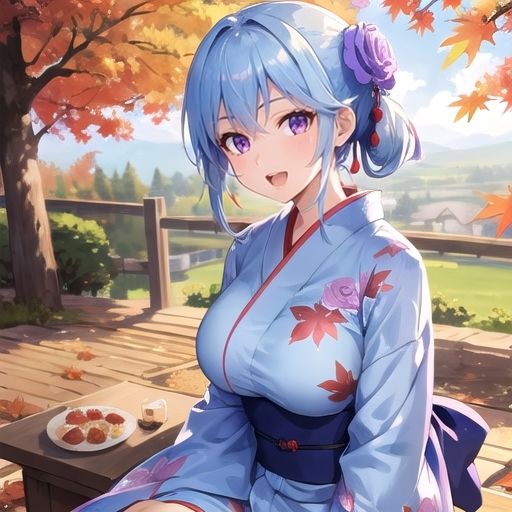 サンプル画像1:忙しい人に代わってAIさんに秋の温泉に行ってもらう(参番茶屋) [d_311009]