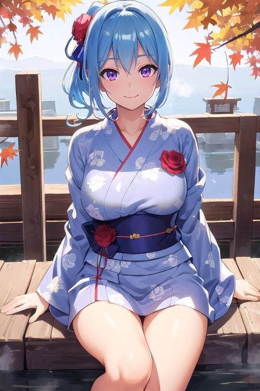 サンプル画像2:忙しい人に代わってAIさんに秋の温泉に行ってもらう(参番茶屋) [d_311009]