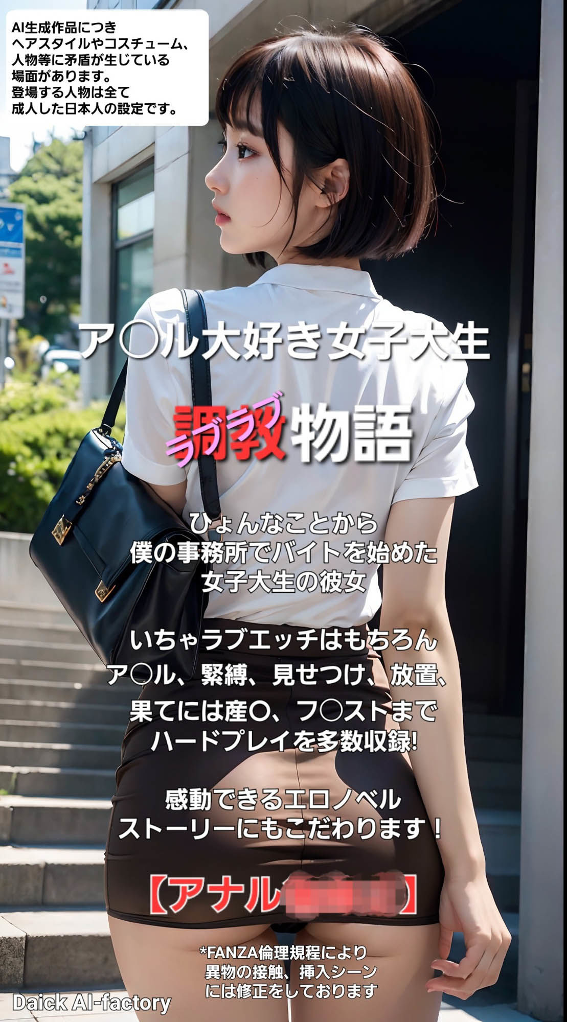 サンプル画像1:ア○ル大好き女子大生 ラブラブ調教物語(Daick AI-factory) [d_311036]