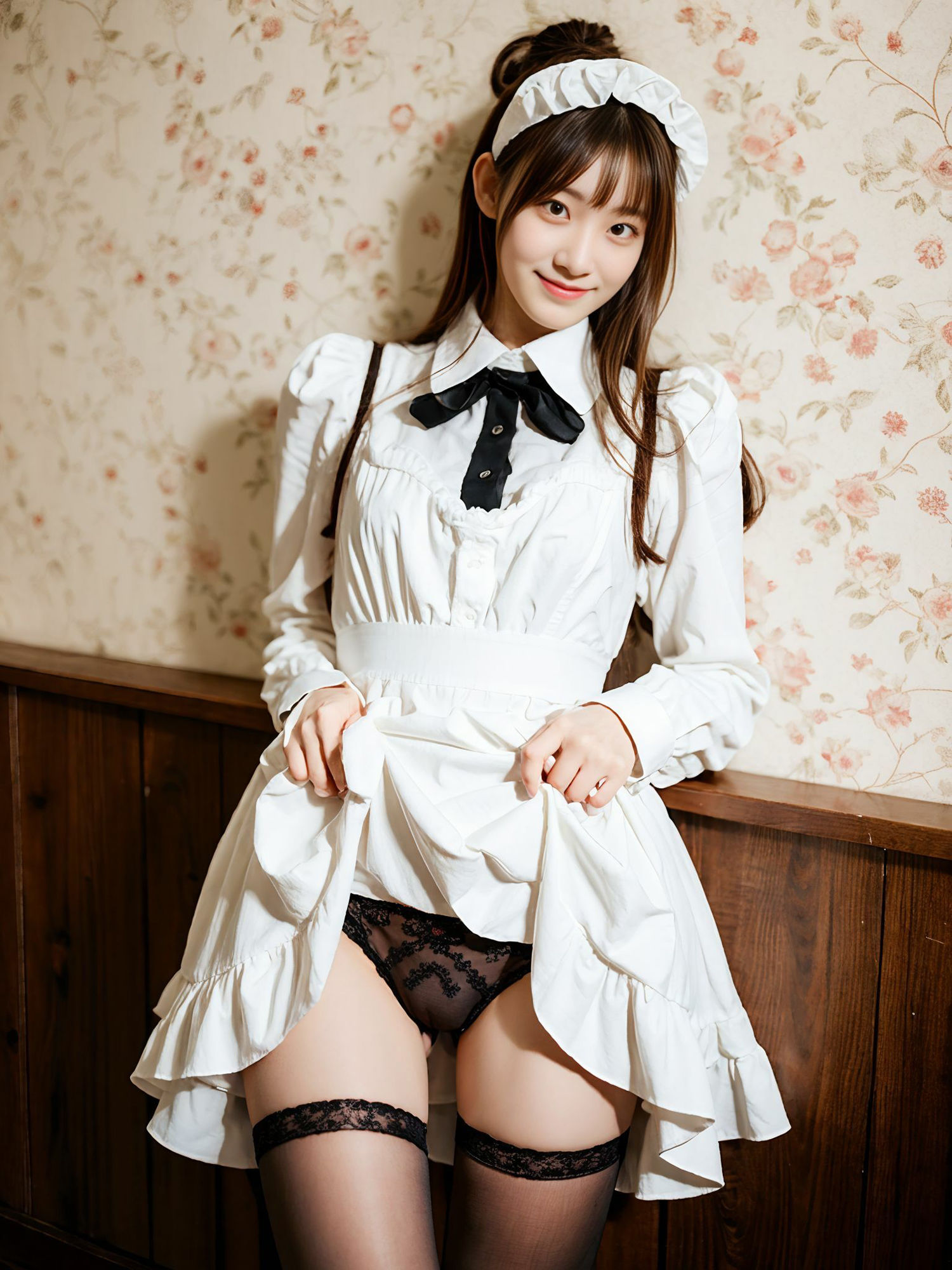 サンプル画像3:ときどきHなゴスロリメイド(AIイラスト生成サークル) [d_311175]