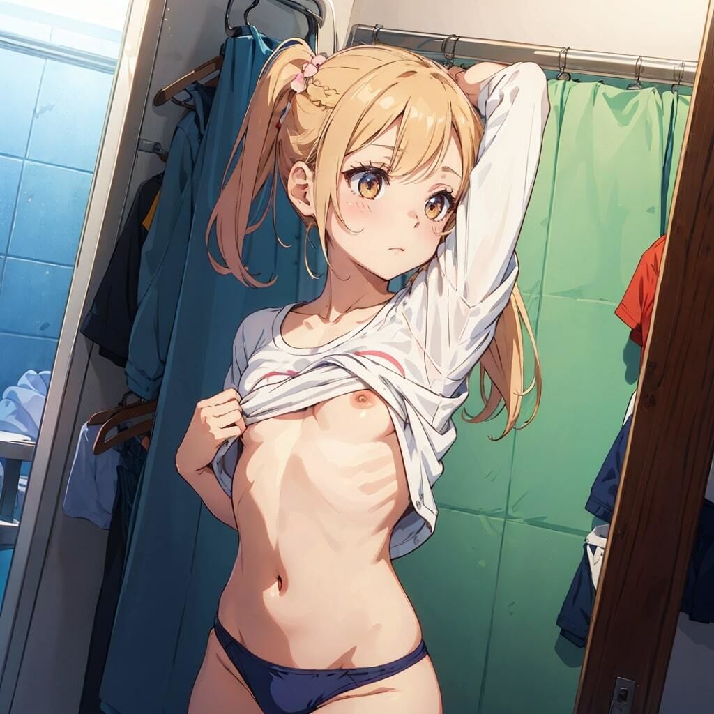 サンプル画像2:着替え中 -トレーニングウェア編-(うさぎ温泉) [d_311194]