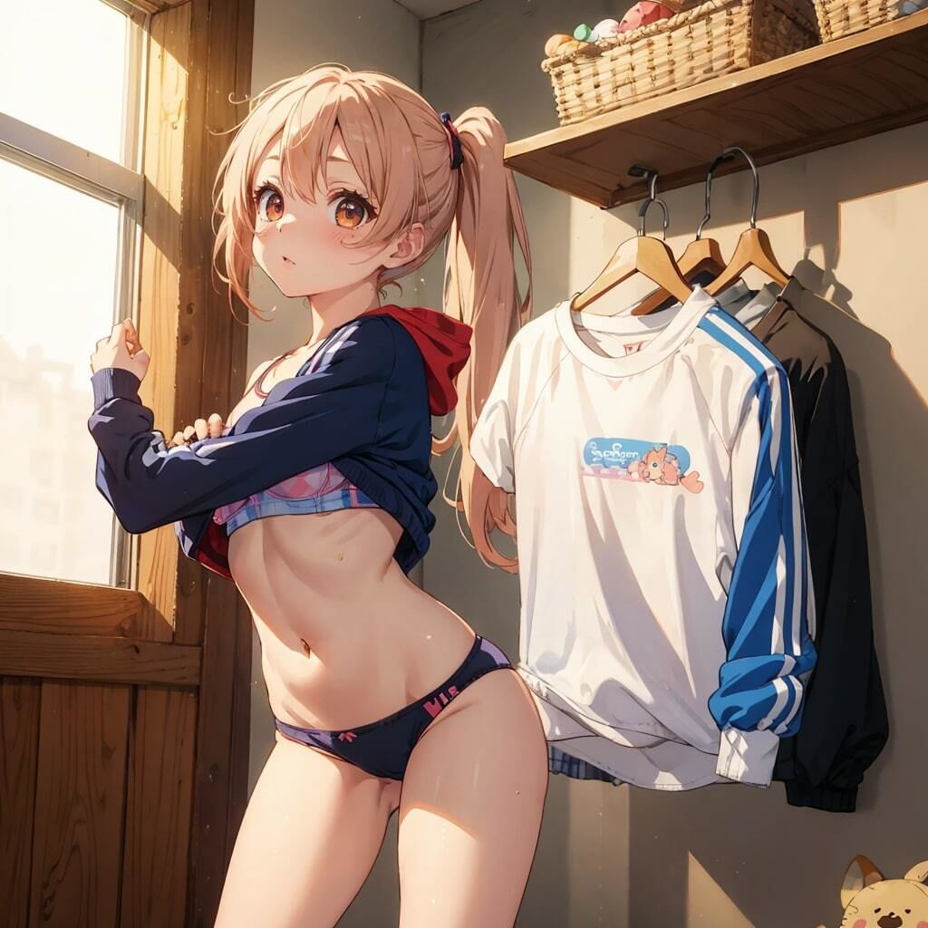 サンプル画像3:着替え中 -トレーニングウェア編-(うさぎ温泉) [d_311194]