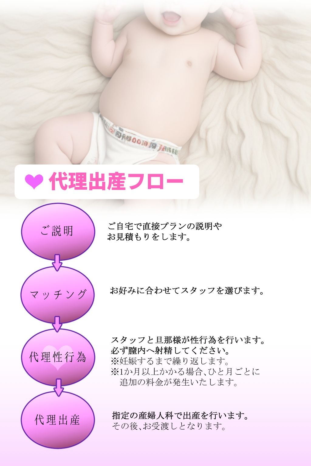 サンプル画像2:妄想パンフレット「出産代行会社さくら（有）」(あかめ・てい) [d_311251]