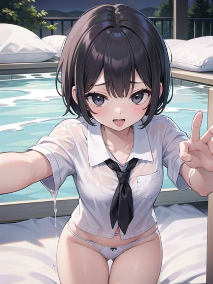 サンプル画像2:洗脳淫乱JKロリコンの野外プレイ(梵天) [d_311275]