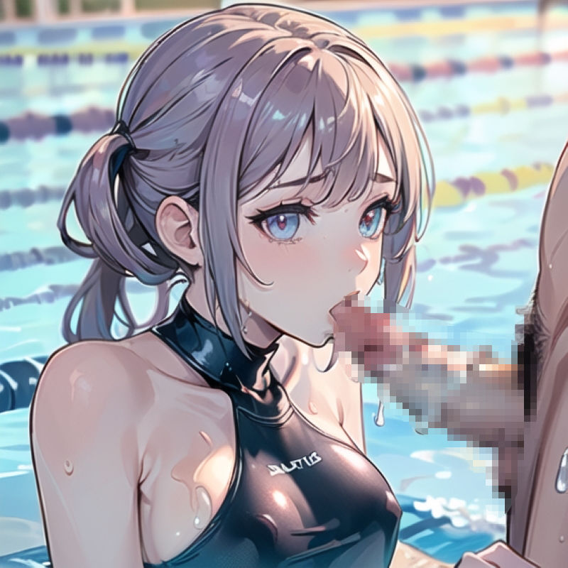 サンプル画像5:ビート版 ？おちんちんが無いと泳げない？(AIグラビア宝庫) [d_311309]