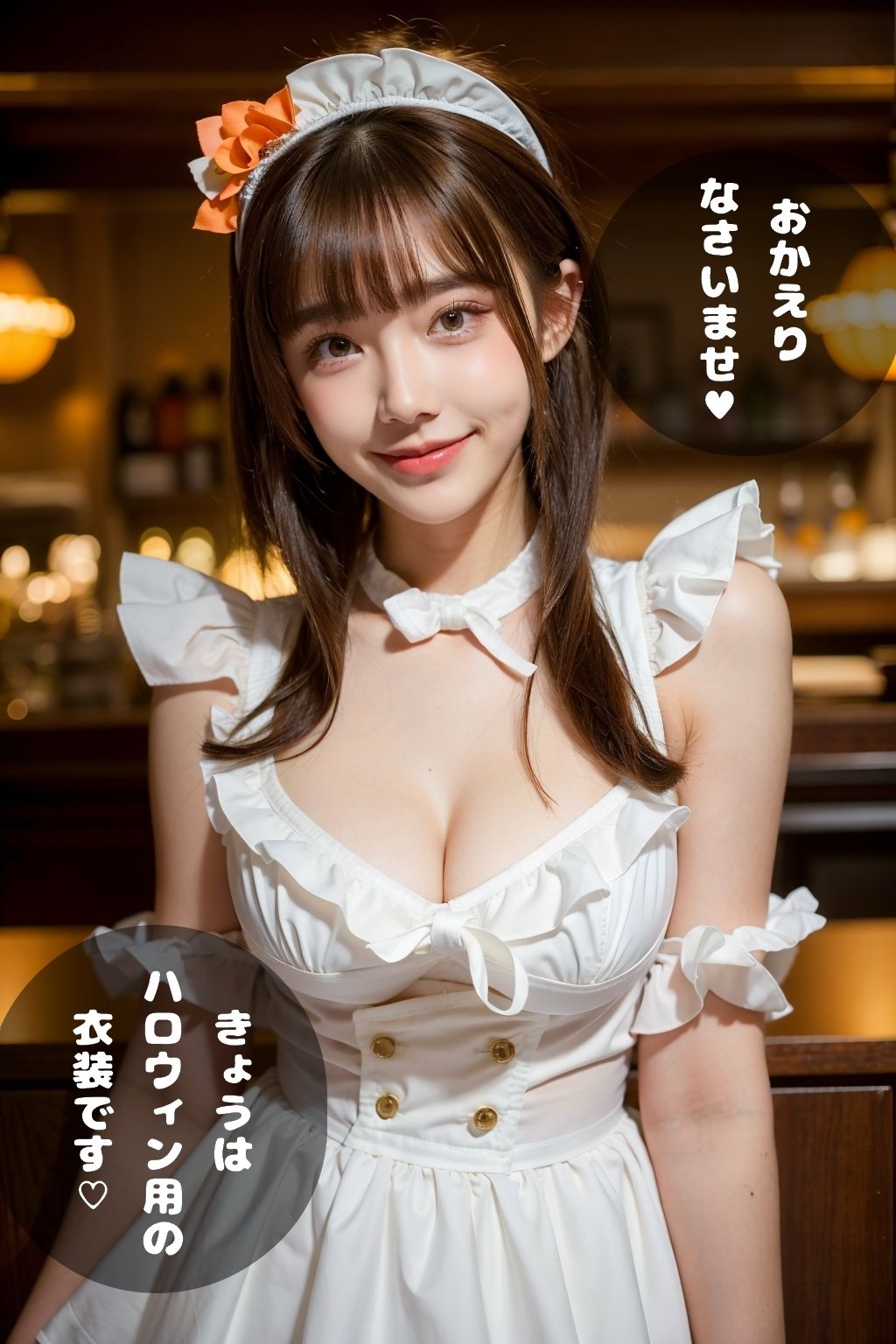 サンプル画像5:ハロウィン エッチ （ダイダイ島のAI美女）(ダイダイ島編集部) [d_311326]