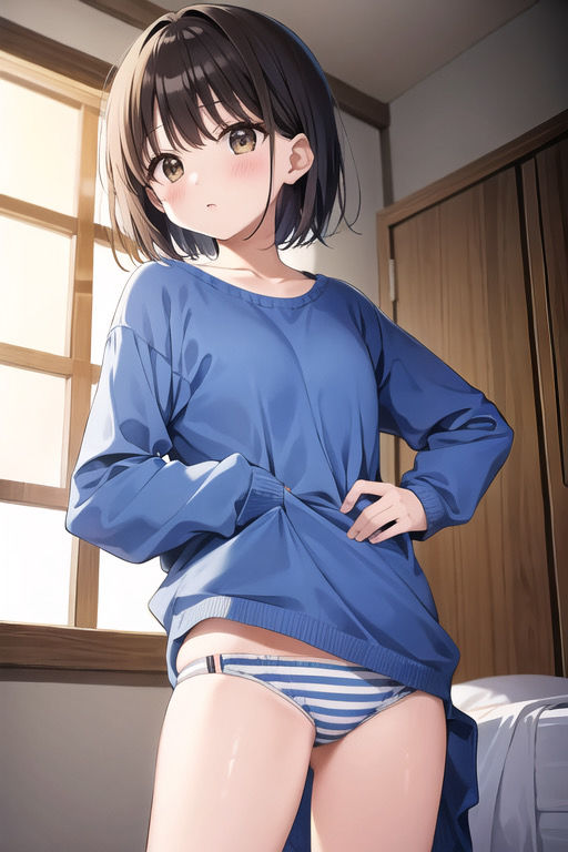 サンプル画像3:虹かけ誌 ガールズ＆パンツァー イラスト集5 自宅ではエロかわいい丸山紗希(九情承太郎商店) [d_311394]