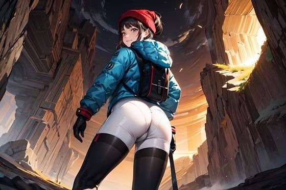 サンプル画像1:AI生成 素敵な尻の女性 vol.2(blue moonのAI画房) [d_311448]