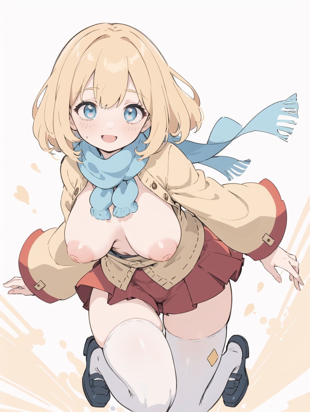 サンプル画像2:【長乳】乳出しファッションの女の子CG集【ぷっくり乳首】(半熟プルーフの第3サークル) [d_311488]