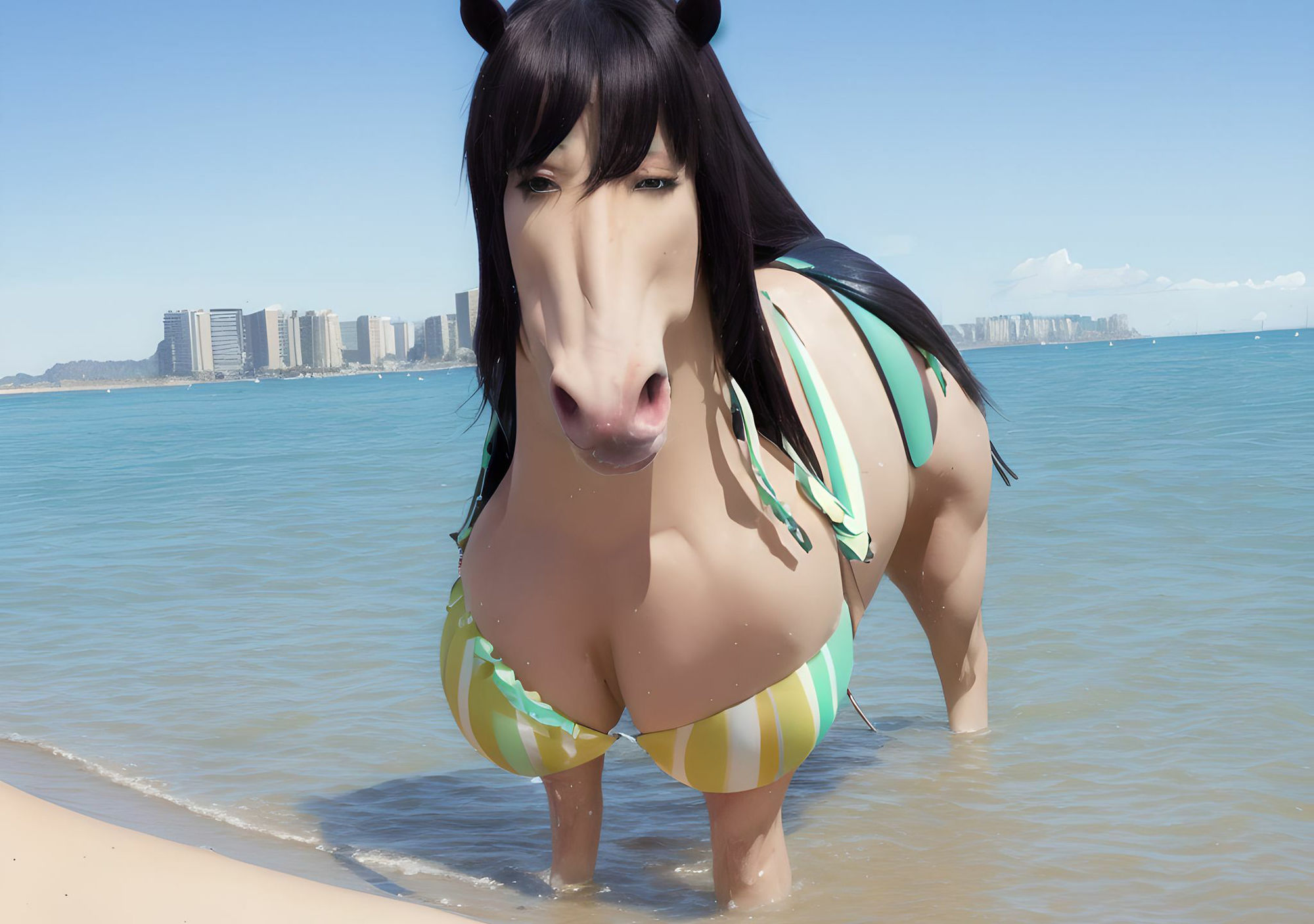 サンプル画像3:Queens Stallion Colors Vol.1 〜The Sea and Bikinis〜(かっちゃん堂X) [d_311558]