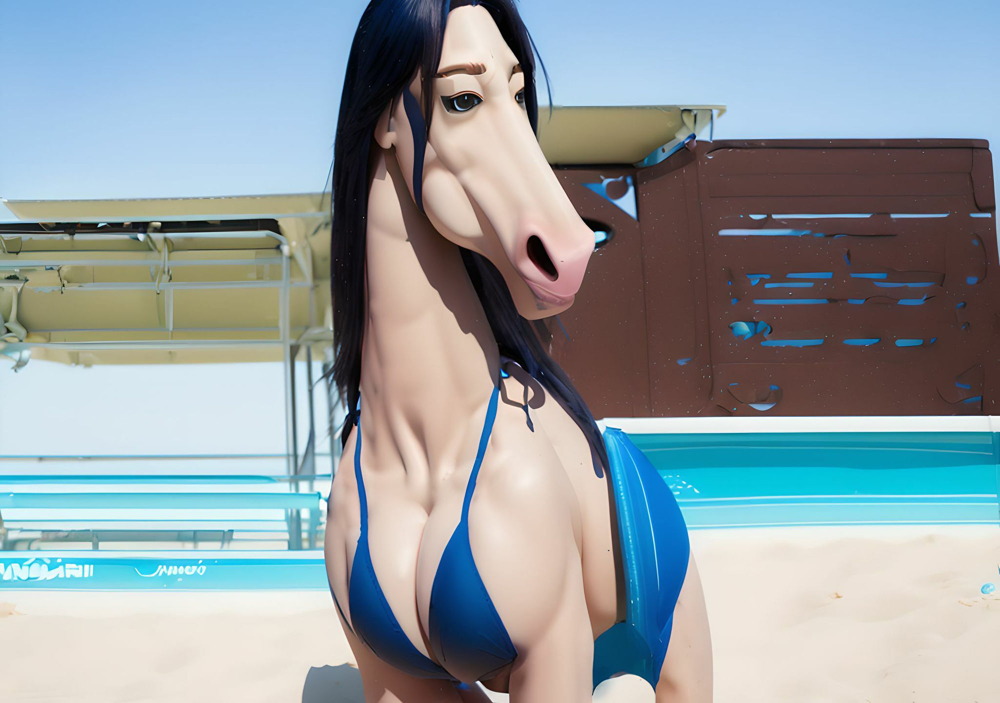 サンプル画像4:Queens Stallion Colors Vol.1 〜The Sea and Bikinis〜(かっちゃん堂X) [d_311558]